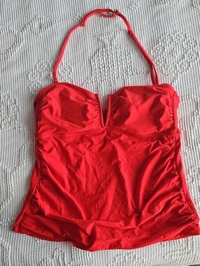 Time and Tru Red Tankini Top